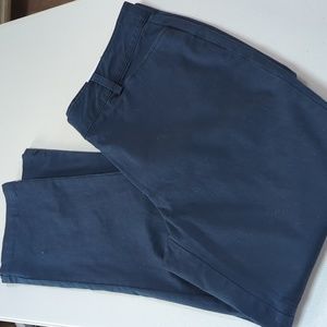 Lands End, navy chino pants. 16